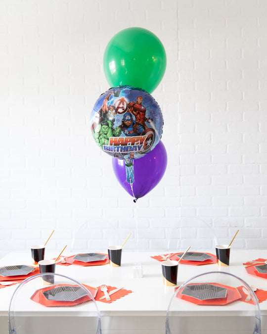 Super Squad - Birthday Balloon Bouquet Centerpiece