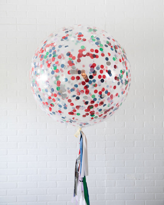 Super Squad - Confetti Giant Balloon with Tassel
