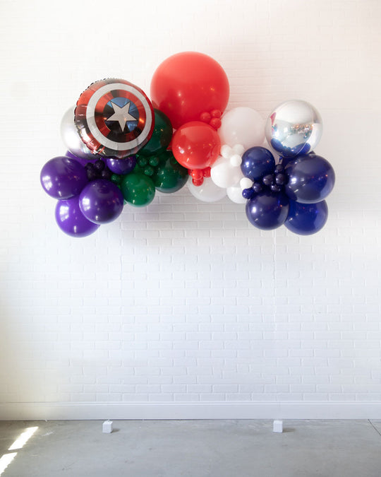 Super Squad - Floating Balloon Arch with Foil - 5ft