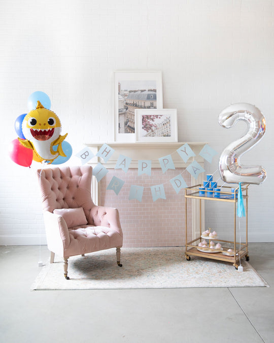 Singing Shark - The Birthday Basics Decor Set