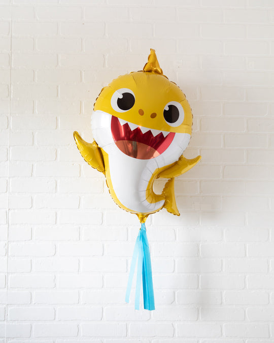 Singing Shark - Yellow Shark Foil Balloon