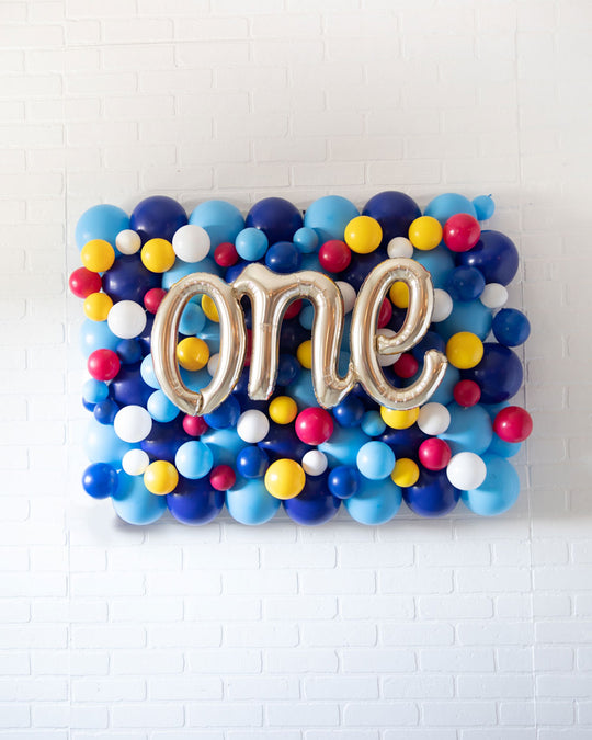 Singing Shark - ONE Script Balloon Backdrop Board - 30inx40in