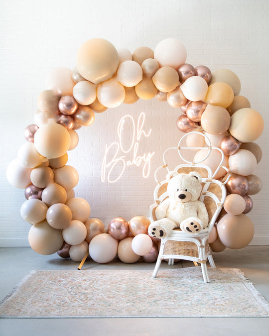 Citrus - Circle Frame with Neon Sign