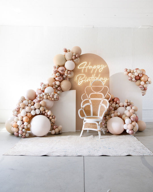 Berry Blush - The Beaudoin Set with Happy Birthday Neon Sign