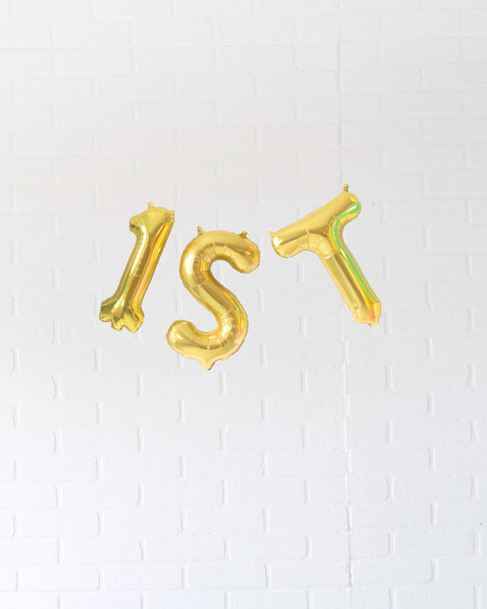 Back 2 School - Customizable Grade 16in Gold Foil Letters Set