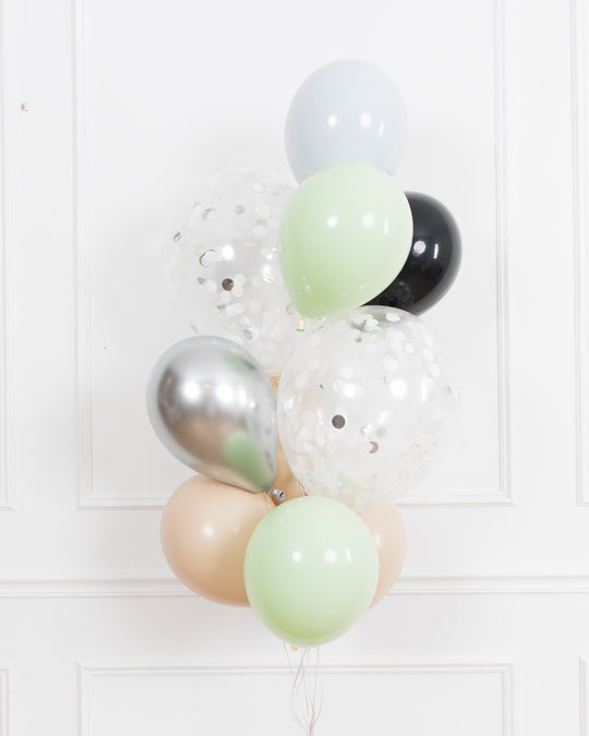 Mandalorian Theme - Confetti and 11in Balloon Bouquet