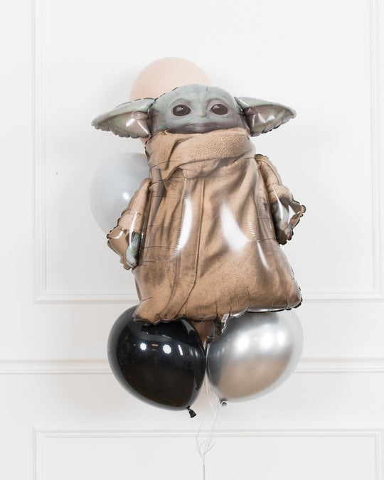 Mandalorian Theme - Yoda Foil and 11in Balloon Bouquet