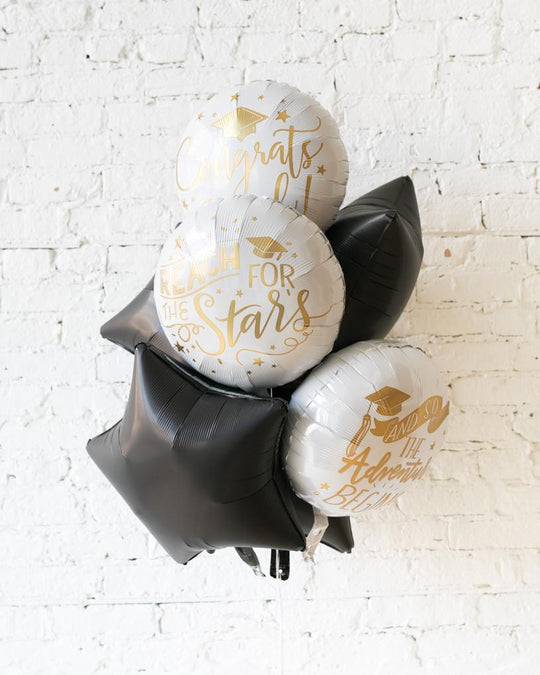 GIFT-Reach for the Stars Graduation Foil Bouquet
