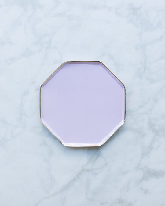 Meri Meri Large Lilac Plates - pack of 8