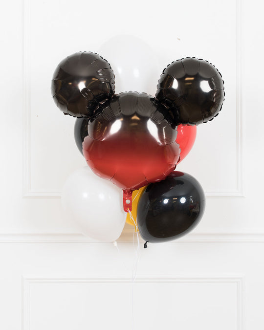 Magical Party Mouse Theme - Ombre Mickey Mouse Foil and 11in Balloon Bouquet