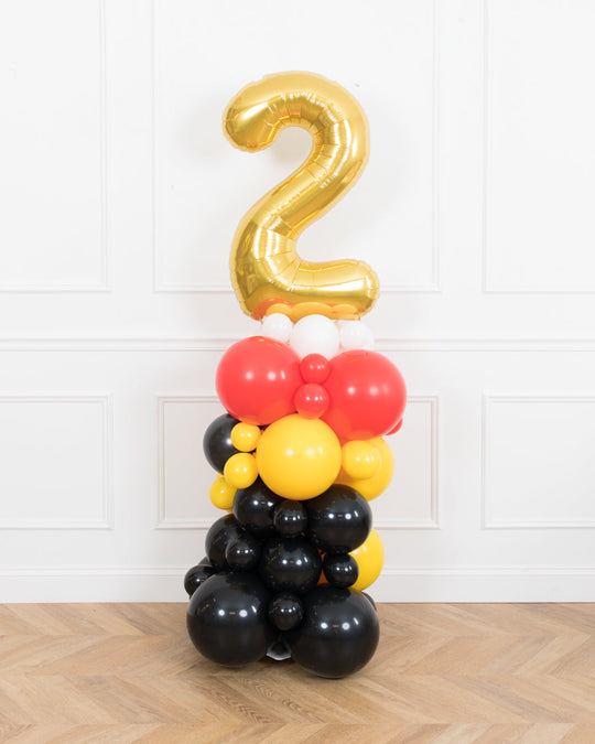 Magical Party Mouse Theme - Number Balloon Column - 4ft