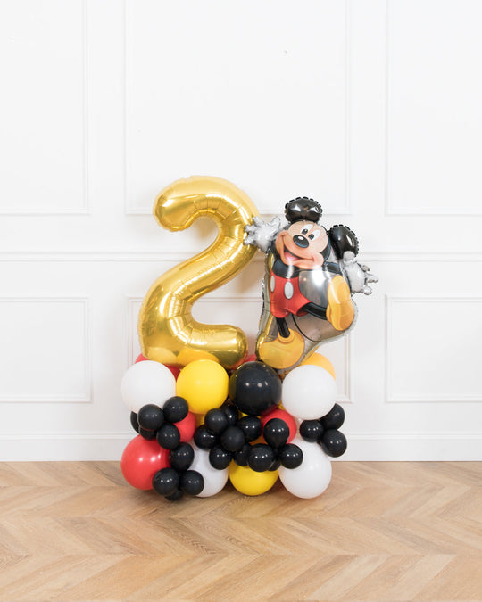 Magical Party Mouse Theme - Number Balloon Pedestal - 4ft