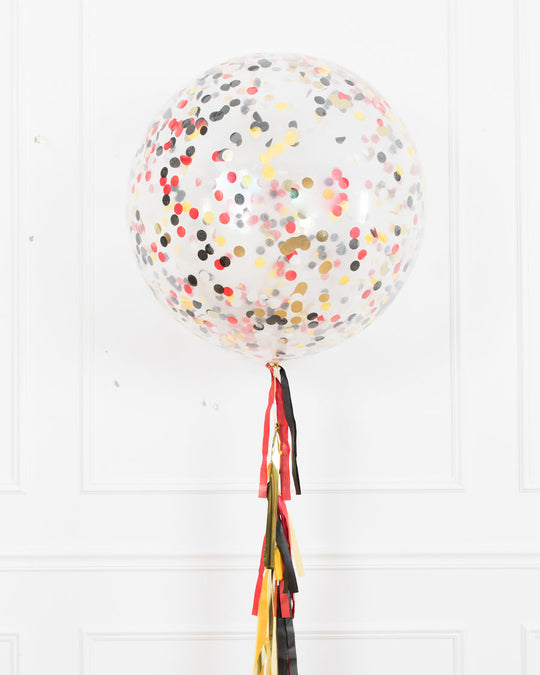 Magical Party Mouse Theme - Confetti Giant Balloon with Tassel