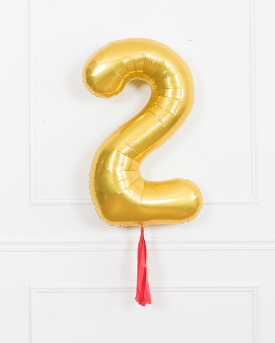 Magical Party Mouse Theme - 34in Gold Foil Number