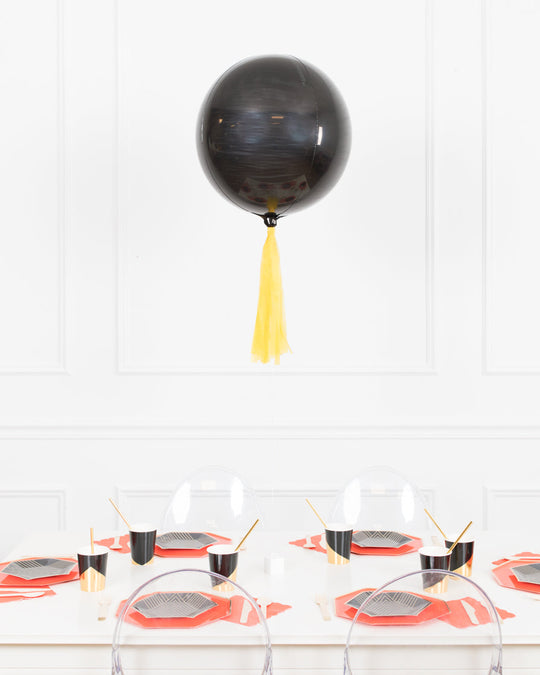 Magical Party Mouse Theme - 16in Black Orb Centerpiece