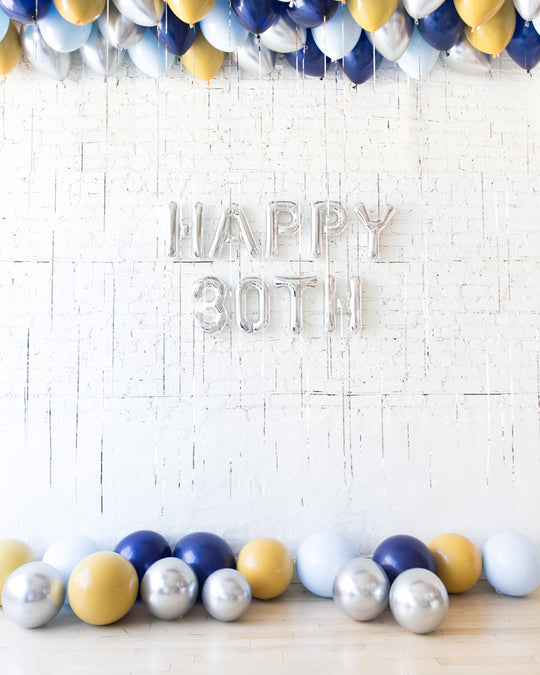 Mid Century Hues - Ceiling, Floor & Letter Balloons Set