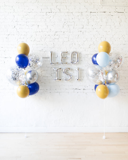 Mid Century Hues - 16in Letters & Confetti Bouquets Set