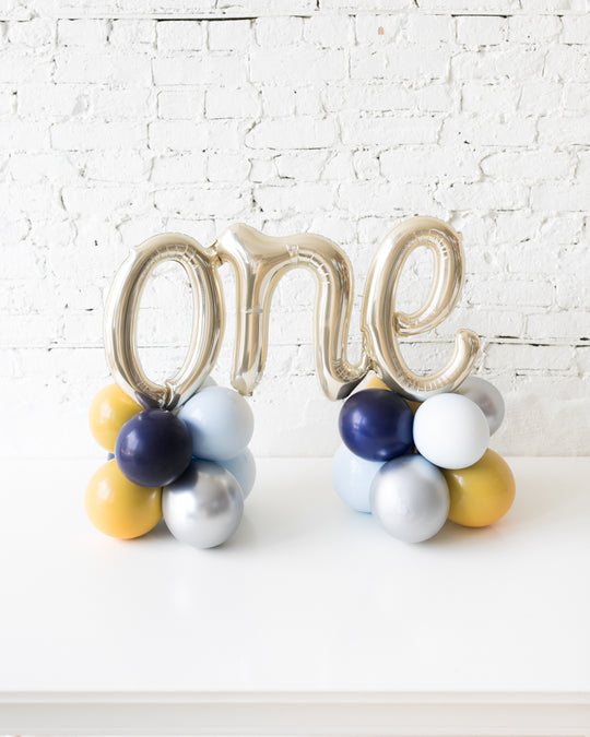 Mid Century Hues - Tabletop ONE script on Balloon Base - 1.5ft