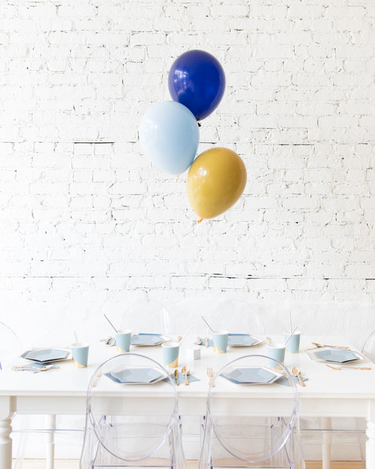 Mid Century Hues - 11in Balloons Centerpiece - bouquet of 3