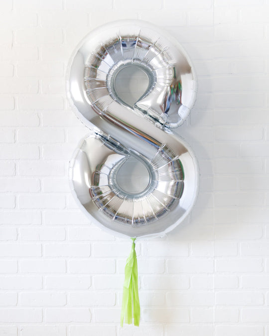 Gamer - 34in Silver Foil Number