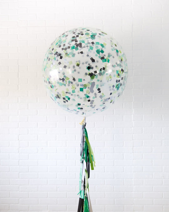 Gamer - Confetti Giant Balloon with Tassel
