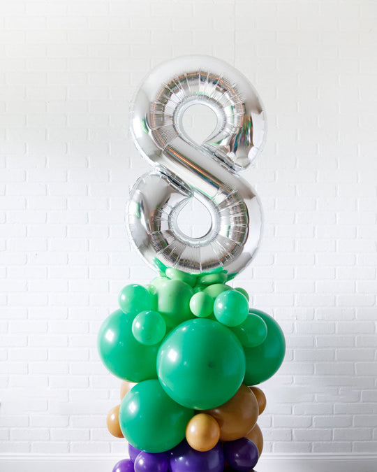 Gamer - Number Balloon Column - 4ft