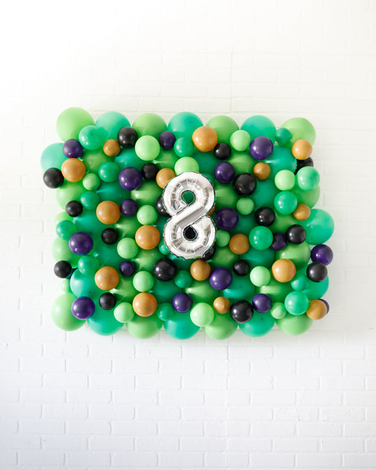 Gamer - Number Balloon Backdrop Board - 30inx40in