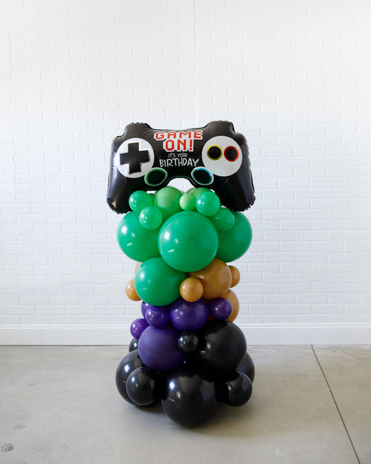 Gamer - Game Remote Foil Balloon Column - 4ft