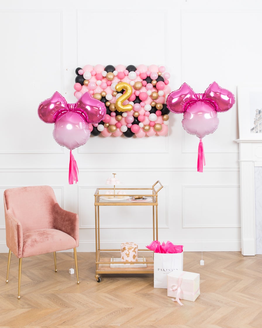 minnie-mouse-disney-party-decor-pink-black-gold-balloon-birthday-backdrop-ombre-magical-set-foil