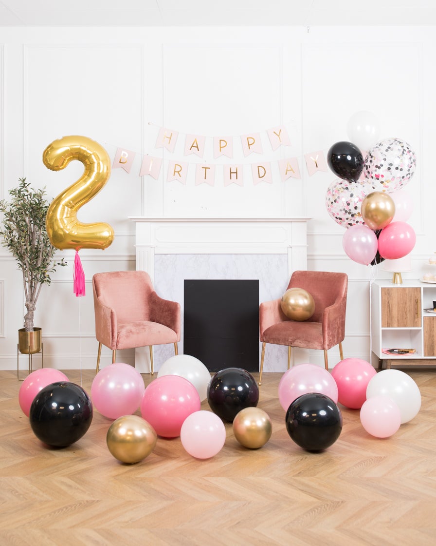 minnie-mouse-disney-party-decor-pink-black-gold-balloon-magical-confetti-banner-happy-birthday-number-floor-magical-bouquet-set-foil