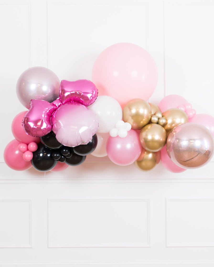 minnie-mouse-disney-party-decor-pink-black-gold-balloon-birthday-number-magical-set-foil-arch-bash