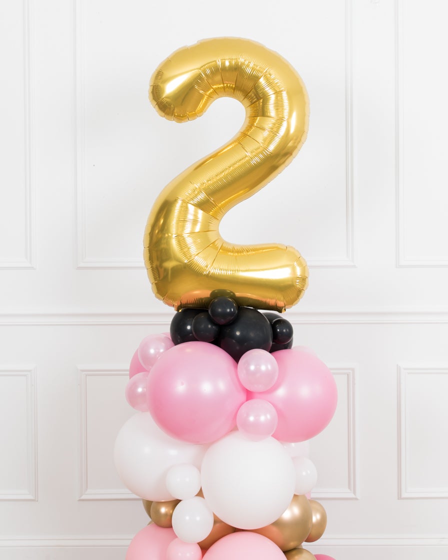 minnie-mouse-disney-party-decor-mix-foil-number-pink-gold-balloon-column-black-white