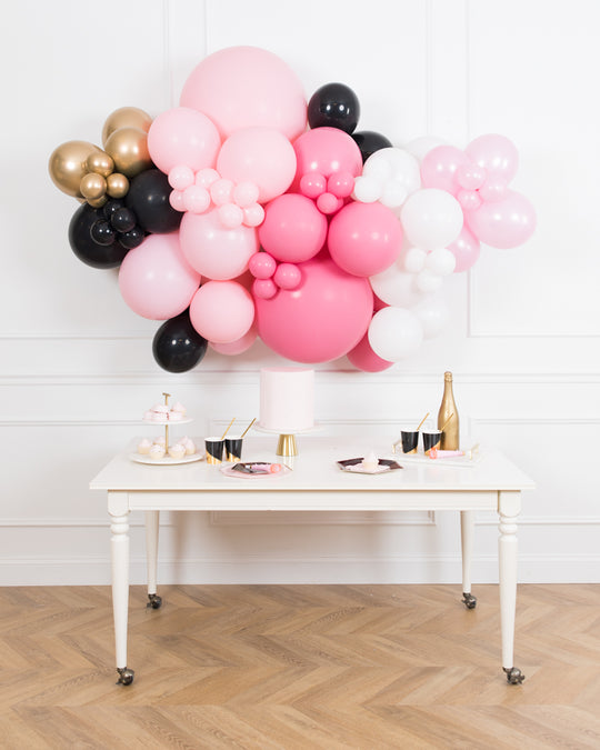 Pink Magical Party Mouse Theme - Balloon Backdrop Install Piece
