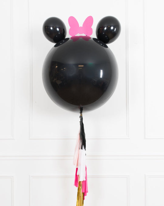 Pink Magical Party Mouse Theme - Giant Balloon with Tassel