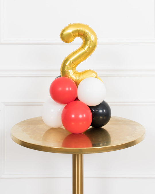 Magical Party Mouse Theme - Tabletop Number Balloon