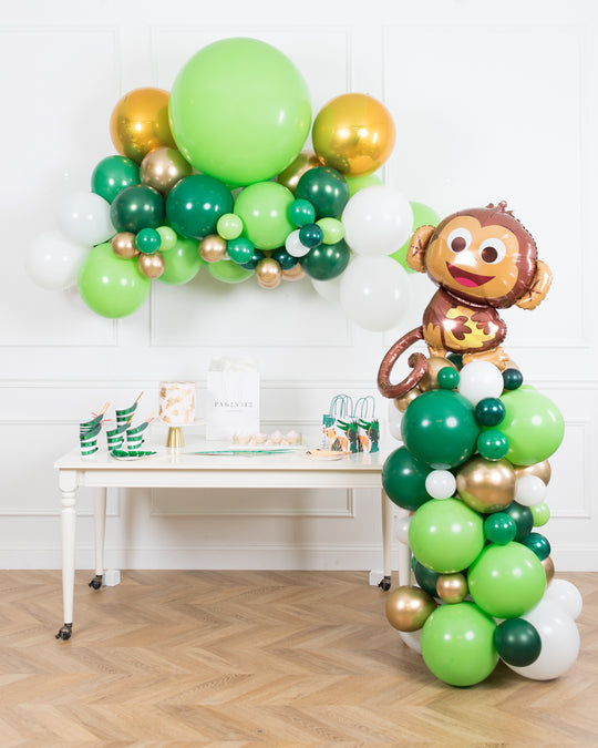 Jungle Theme - Floating Arch and Balloon Column Set