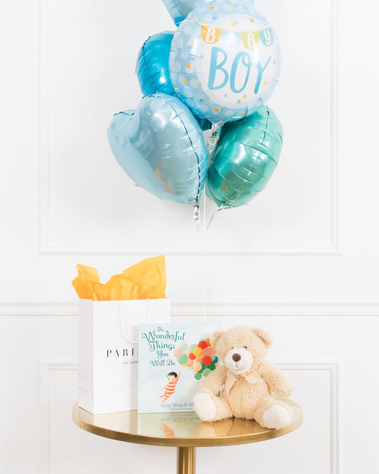 GIFT- New Baby Children's Book & Balloon Set