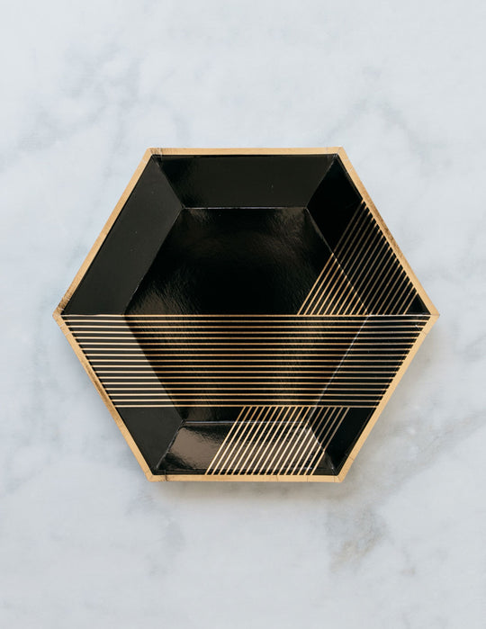 Harlow & Grey - Noir Dinner Plates - pack of 8