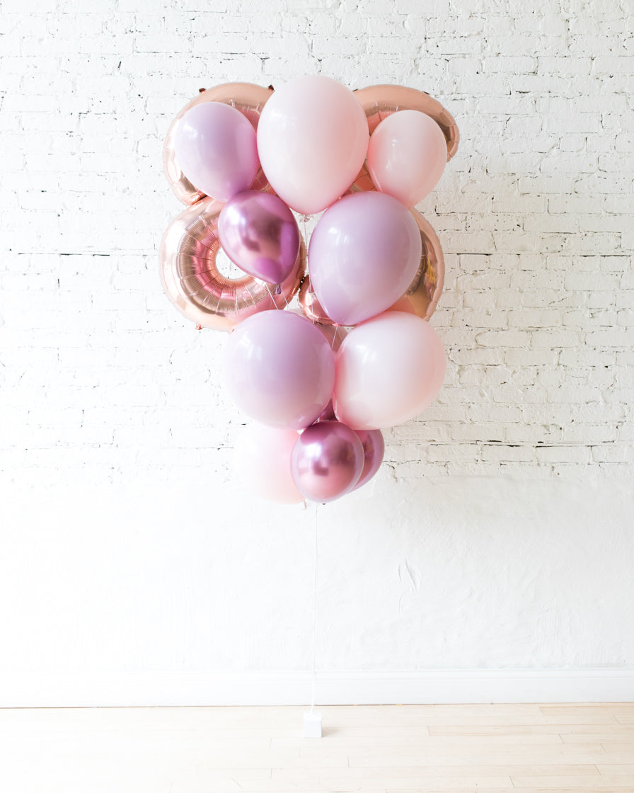 Generic 30 Ballons pastel Rose-Vert-Mauve 31cm /décoration