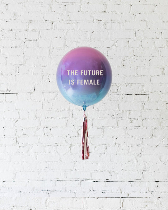 16in "The Future is Female" Orb with Skirt