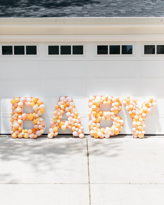 OUTDOOR - BABY Mosaic Letters - 4ft