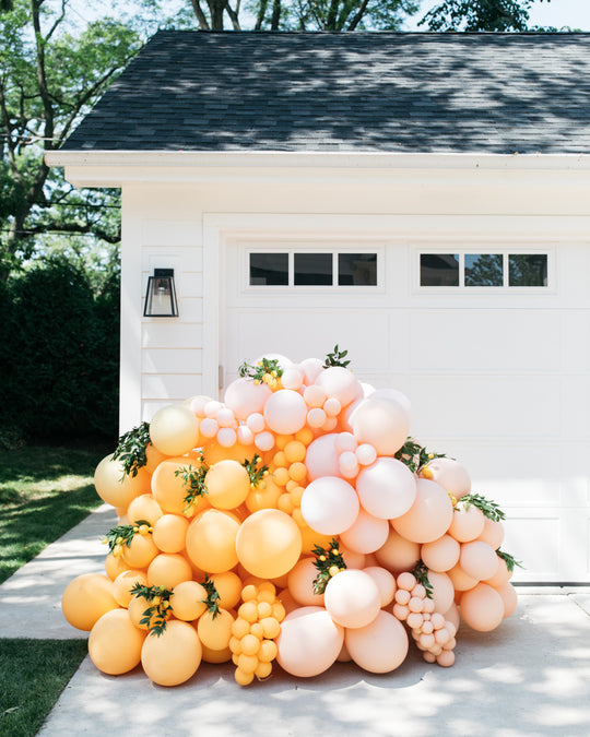 OUTDOOR - Bridal - Freestanding Balloon Piece with Greenery