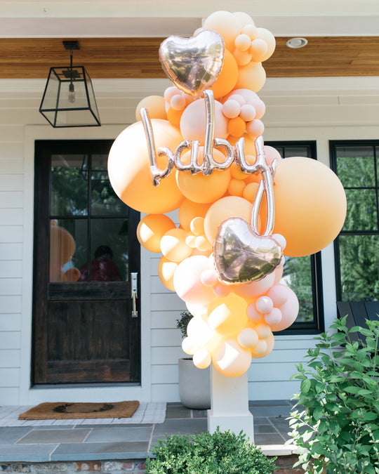 OUTDOOR - Baby Balloon Install Piece with Foils - 6ft