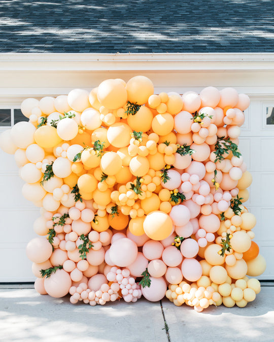 OUTDOOR - Baby Shower - Balloon Wall with Greenery