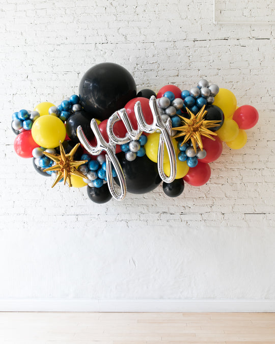 OUTDOOR-YAY Superhero Theme Balloon Garland