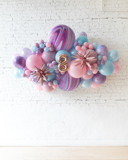 OUTDOOR-Customizable Numbers and Unicorn Theme Balloon Garland