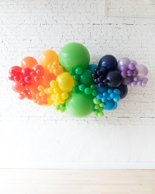 OUTDOOR-Rainbow Palette Balloon Garland