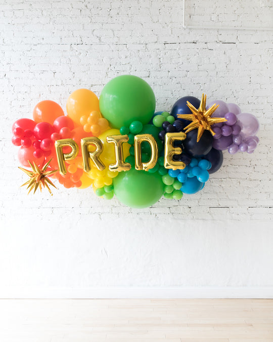 OUTDOOR-PRIDE Rainbow Palette Balloon Garland