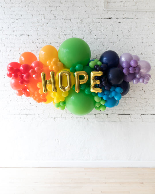 OUTDOOR-HOPE Rainbow Palette Balloon Garland