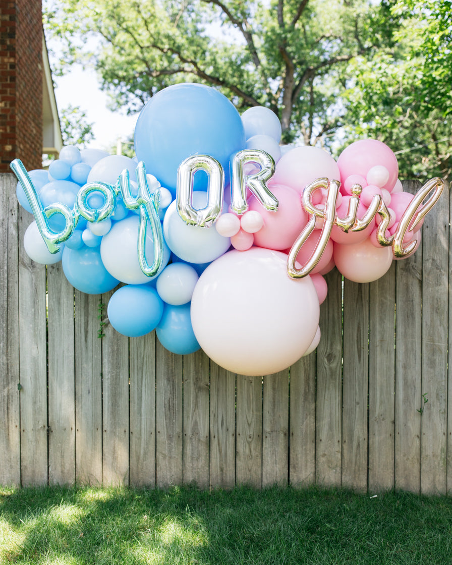 OUTDOOR - Boy or Girl Balloon Install Piece with Foils - 6ft — Paris312